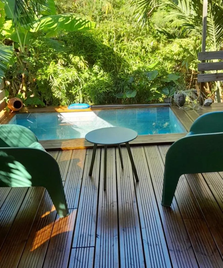 Bungalow Karambol 60M2 Avec Bassin サン・フランソワ